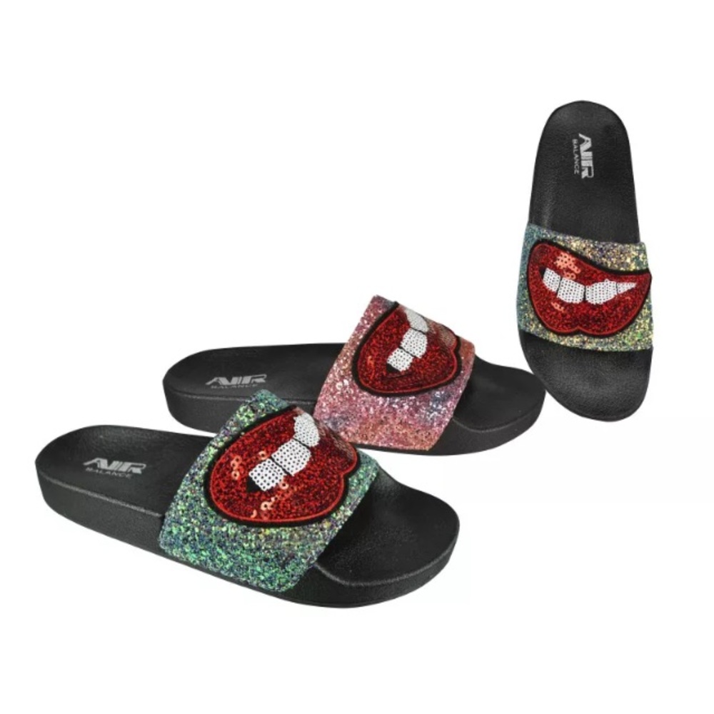 Fashion Summer Glitter Slides